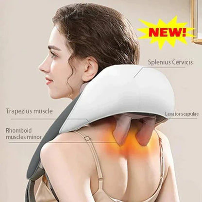 3D Head & Shoulder Kneading Massager
